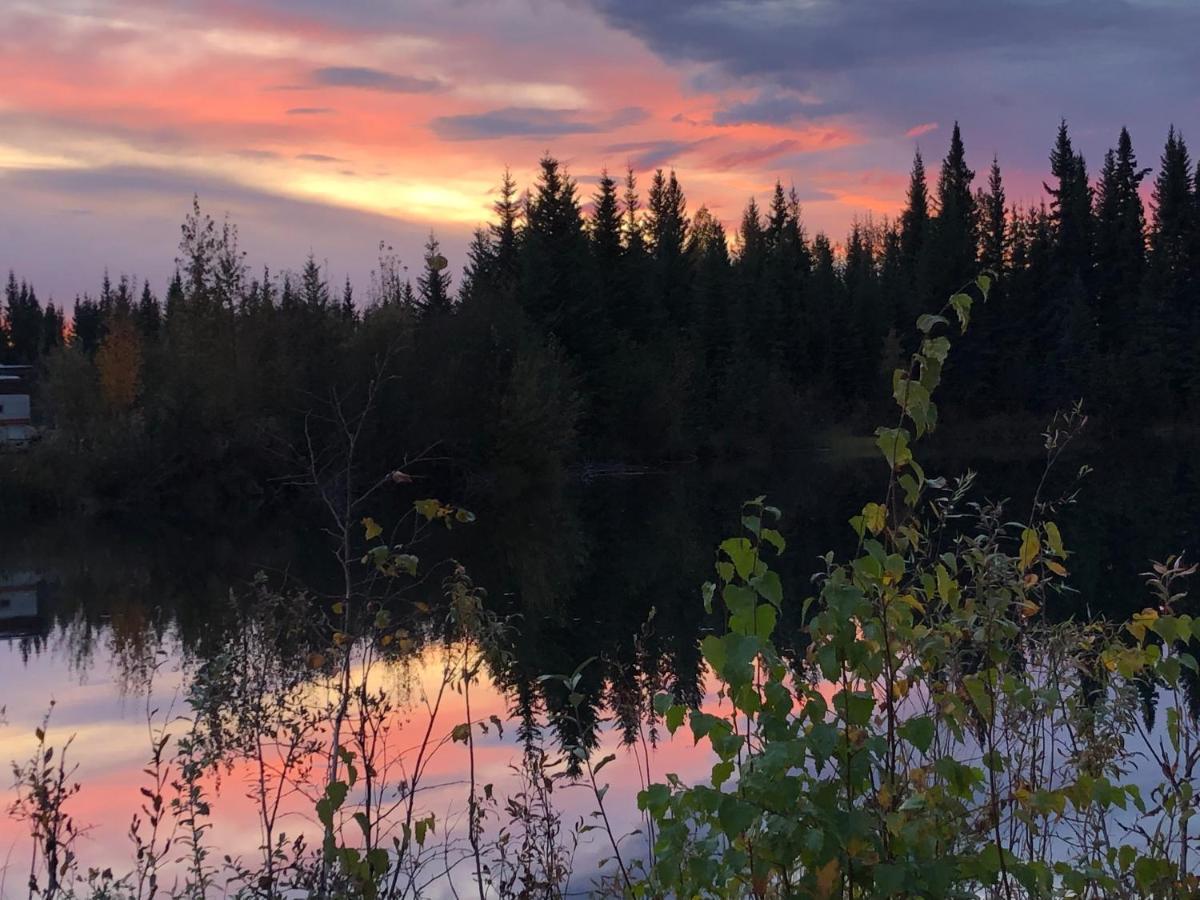 Alaska Log Cabins On The Pond Clear Creek Park Bagian luar foto